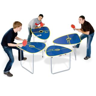 The Quad Table Tennis Game   Hammacher Schlemmer 