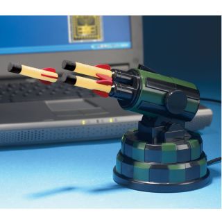 The Desktop USB Missile Launcher   Hammacher Schlemmer 