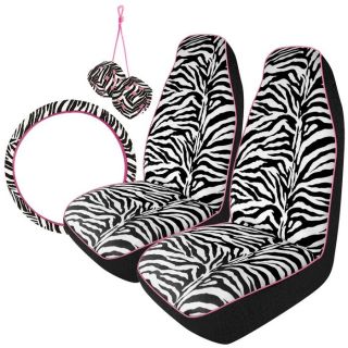 Piece Car Interior Makeover Kit with 2 High Back Car Seat Covers