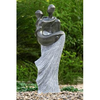 Devotion Garden Statue & Outdoor Water Fountain at Brookstone—Buy 