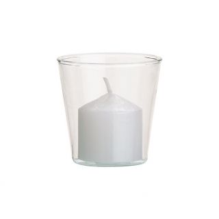 beaker glass candleholder in candleholders, candles  CB2