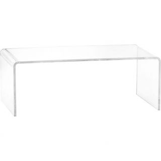 peekaboo clear coffee table in accent tables  CB2