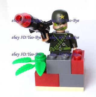 WORLD WAR II 2 AIR DEFENSE MISSILES SOLDIER BUILDING TOYS 1 MINIFIG 
