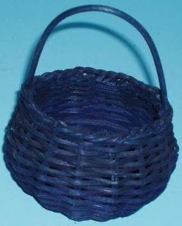 WHOLESALE CASE LOTOF 48 ROUND TOP SQUARE BOTTOM BLUE BASKETS