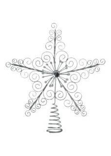 Home Home Black Card Glitter Star Shaped Christmas Tree Topper