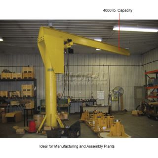 Hoists & Cranes  Cranes Floor & Jib  Heavy Duty Floor Crane 4000 Lb 