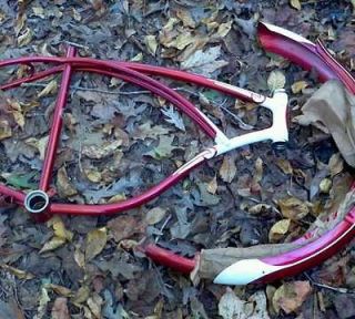   Frame Fenders NOS 26 inch Red Nice Springer Strut Bicycle Bike New
