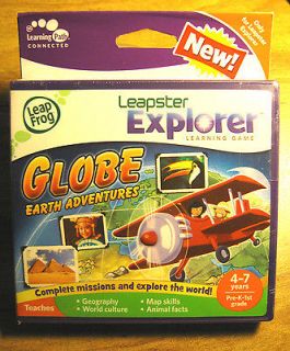 Leapster Explorer   Globe Earth Adventures Game   LeapFrog   NEW 