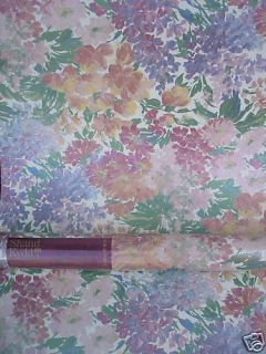 Vintage Wallpaper Embossed Iridescent Multi Floral New