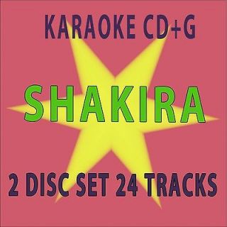 SHAKIRAS MEGA HITS KARAOKE CD+G 2 DISC SET 1 SPANISH 24 GREAT CLASSIC 