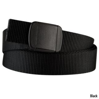 Bison Mens Web Belt with T Lock Buckle Black and Buck   Gander 