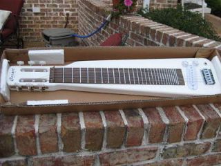TOP OF THE LINE COZART ELECTRIC LAP STEEL GUITAR SOLID WHITE CUSTOM 