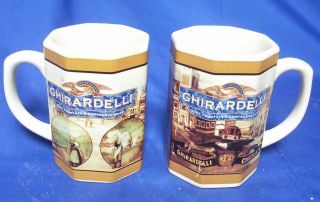 Ghirardelli Chocolate Coffee Mugs Cups Nice