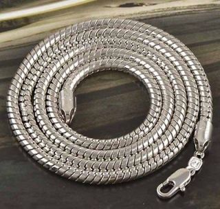 24 9K Solid White Gold Filled Mens Rope Chain,F251