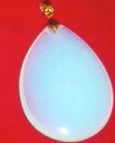 Large Sea Opal Teardrop Pendant 55mm F​REE Earrings & Chain