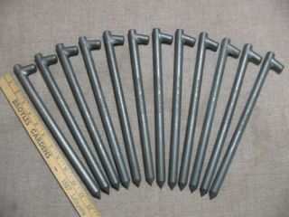 12 pack of 12 long HEAVY DUTY Tent Pegs,stakes,sp​ike