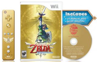 The Legend of Zelda Skyward Sword Gold Remote Bundle Wii, 2011
