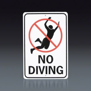 No Diving Sign  SOCCER