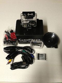 GoPro riding waterproof case with battery, suction cup, cables 
