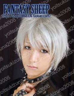 party wigs APH Gilbert Cosplay Short Silver White Wig