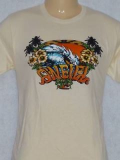 Neill Tropical Wave Surf Mens Ivory T Shirt New NWT S