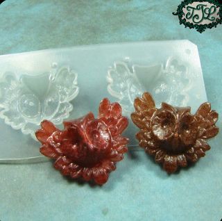 PLASTIC HANDMADE FLEXIBLE RESIN MOLDS Owl Head With Wings Mold