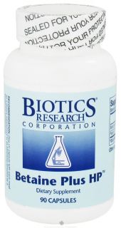 Buy Biotics Research   Betaine Plus HP   90 Capsules CLEARANCE PRICED 