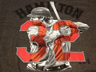 Josh Hamilton Texas Rangers Me in Team Jersey T Shirt NEW Majestic $ 