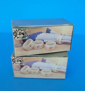   China Co. Marmalade Country Goose Geese Napkin Rings MIB Vintage