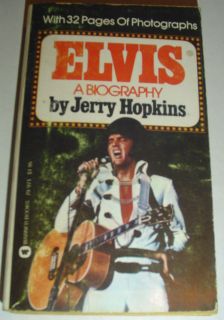 Elvis Presley A biography by jerry Hopkins Warner book 1971 w/32 pages 