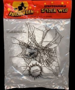   SPIDER WEBS Bag Halloween Decoration Party Prop Cob White Black Bug