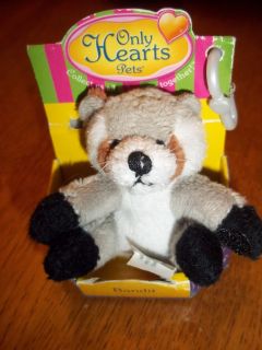 Only Hearts Pets NIP BANDIT THE RACCOON Adorable Collectible So 