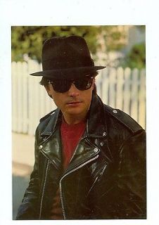 BACK TO THE FUTURE II MICHAEL J FOX IN HIS LEATHER JACKET ON POSTCARD 