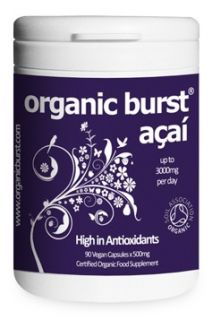 Organic Burst Acai 500mg 90 Vegan Capsules   Free Delivery 