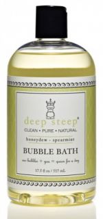 Deep Steep Honeydew   Spearmint Organic Bubble Bath 517ml   Free 