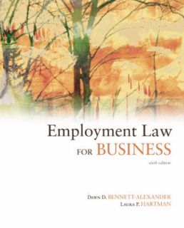 Employment Law for Business by Laura Pincus Hartman and Dawn Bennett 