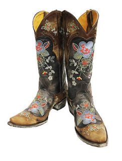 Womens Old Gringo Bonnie Boots Volcano Brass #L649 1NIB