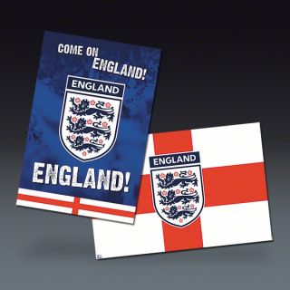 England Set of Two Posters  SOCCER