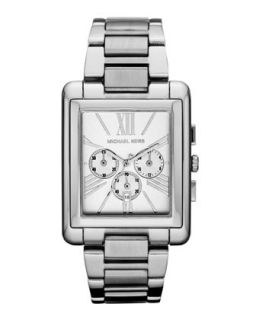 Square Case Watch, Stainless Steel   