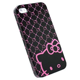 HELLO KITTY iPhone 4 Protective Case Wrap w Screen Protector KT4488BK4 