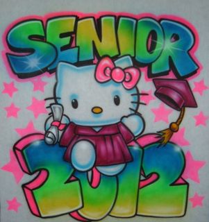 Airbrush Senior 2012 Hello Kitty T shirt