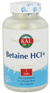 Kal   Betaine HCl +   250 Tablets