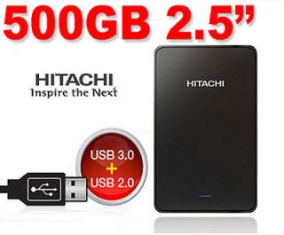 HITACHI Touro 500GB 2.5 USB3.0 & 2.0 Mobile External Hard Disk Drive 