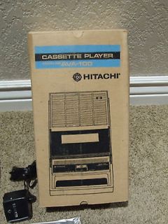 Hitachi AVA 100 Cassette Player New in Original Box Unit Sealed in 