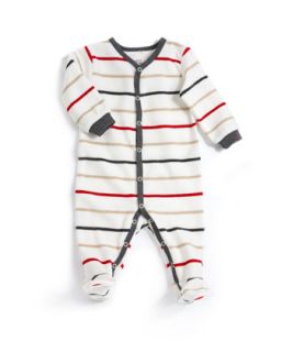 Striped Velour Jumpsuit, 3 9 Months   