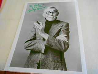 d1996 George Burns GREEN INK autograph signed OH GOD + many MOVIE 