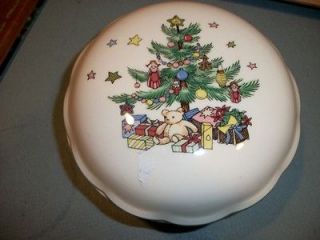 Nikko Christmas Time Covered Candy,Trinket Dish Round