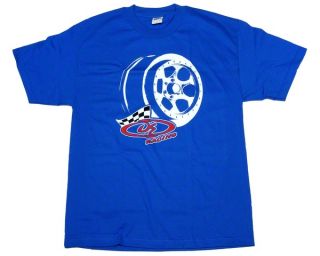 DE Racing “Trinidad” Blue T Shirt (2X Large) [DER ST5 B]  Apparel 