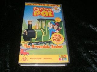 POSTMAN PAT THE GREENDALE ROCKET VHS VIDEO PAL~ A RARE FIND~