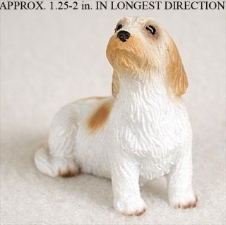 Petit Basset Griffon Vendeen Mini Resin Dog Figurine Statue Hand 